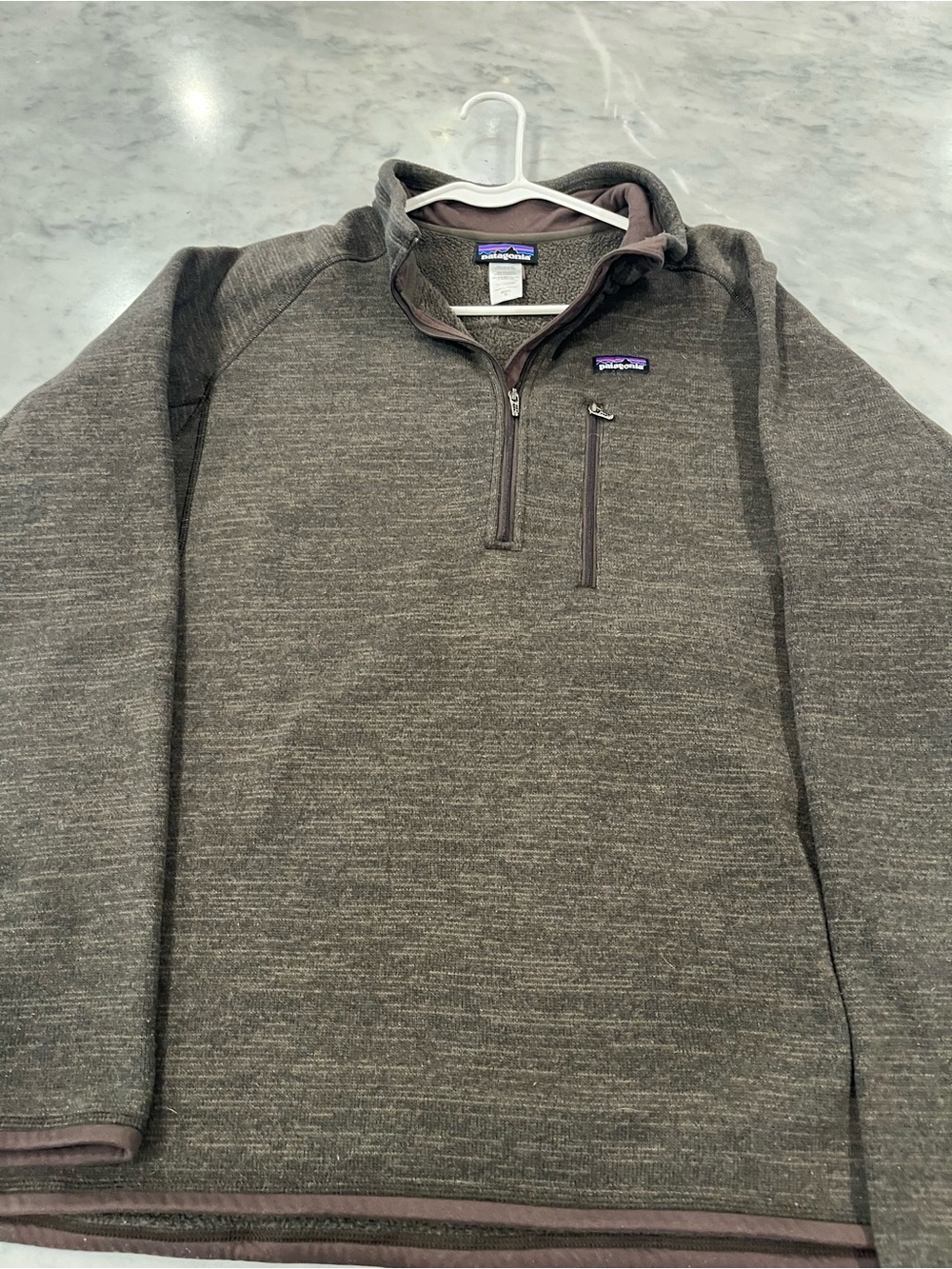 Patagonia Men’s 1/4 Zip Pullover - Olive/Brown